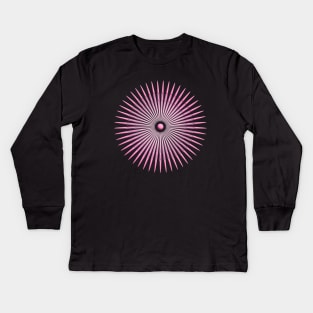 concentric pink Kids Long Sleeve T-Shirt